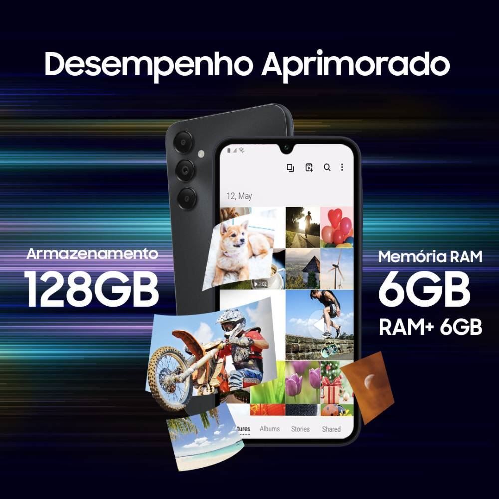 Celular Smartphone Galaxy A05s 4G Octacore 6Gb Ram 128Gb - Prata