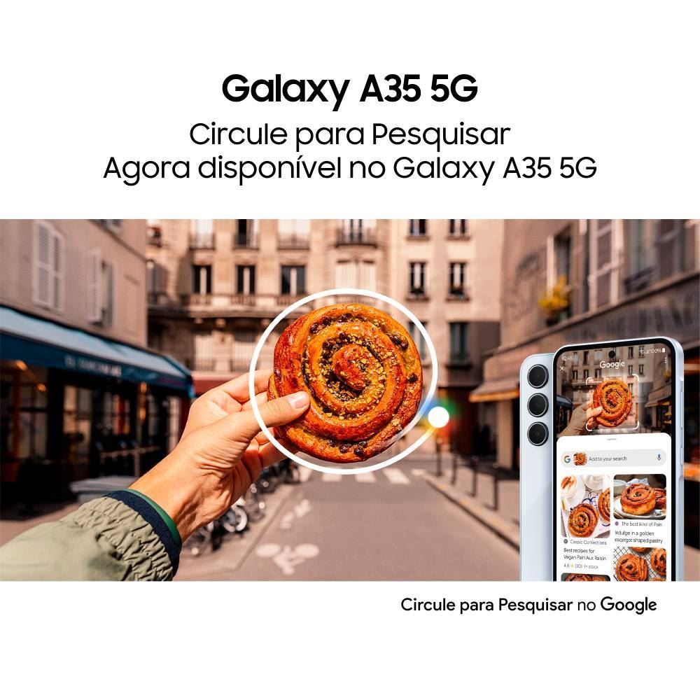 Celular Smartphone Galaxy A35 5G Octacore 8Gb Ram 256Gb - Azul Escuro