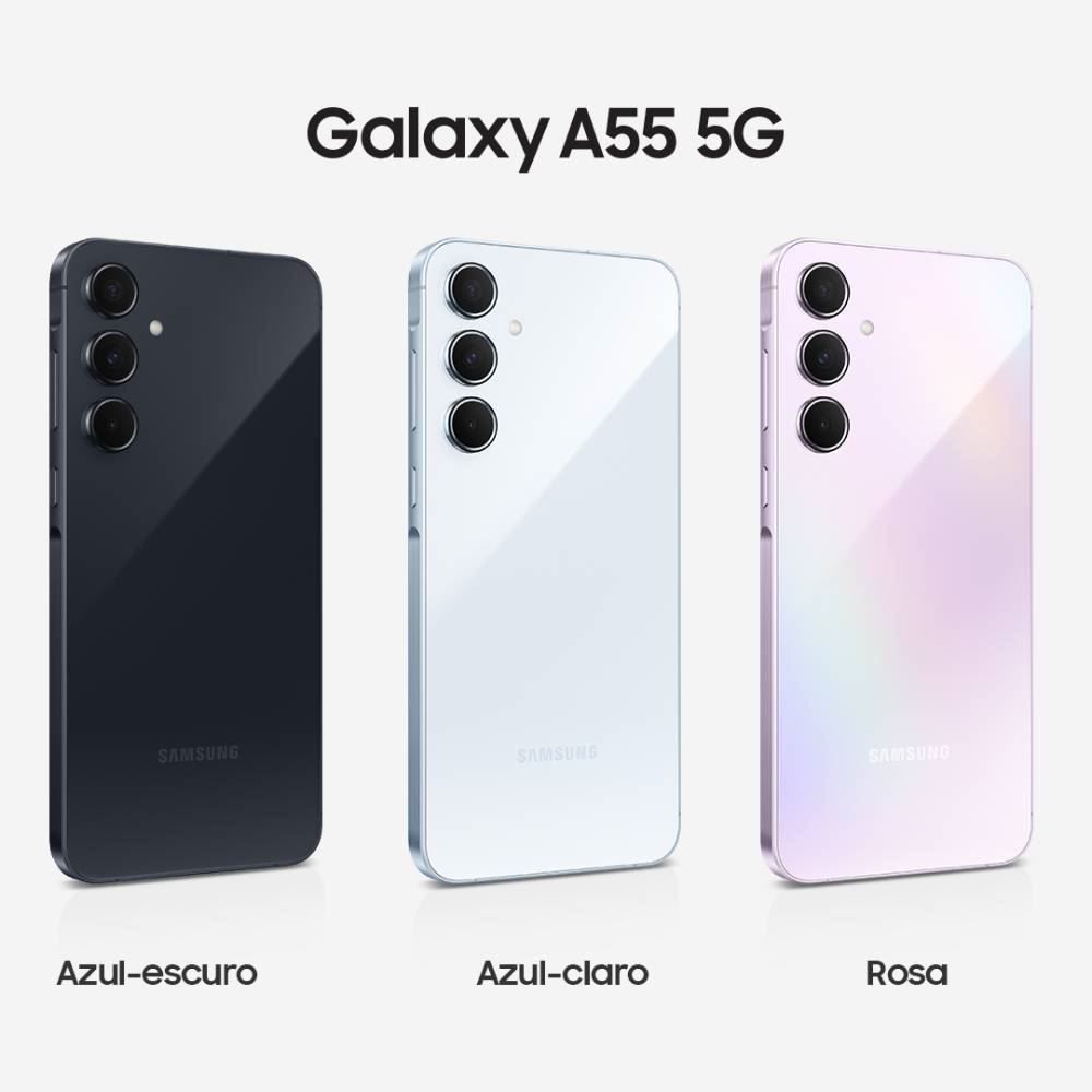 Celular Smartphone Galaxy A55 5G Octacore 8Gb Ram 256Gb - Azul Claro