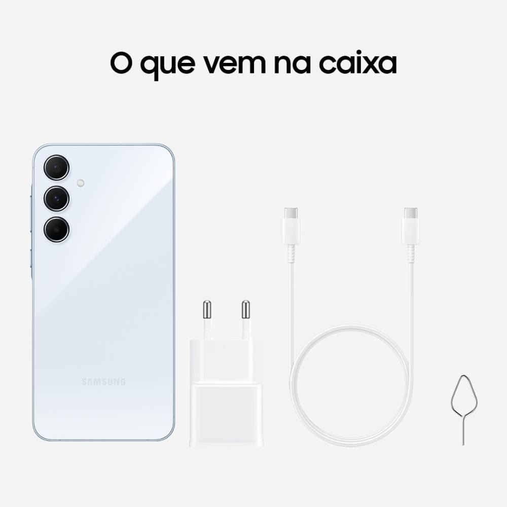 Celular Smartphone Galaxy A55 5G Octacore 8Gb Ram 256Gb - Azul Claro