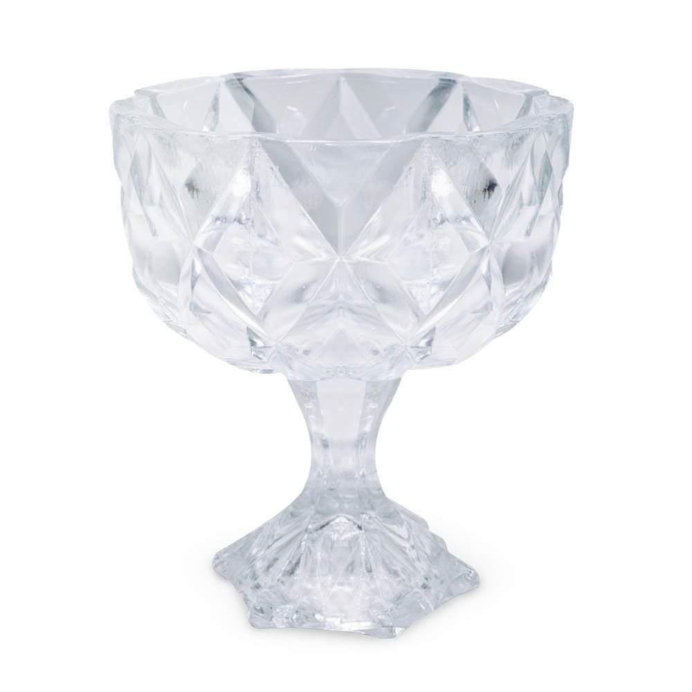 Centro De Mesa Com Pé Inga 13Cm - Vidro