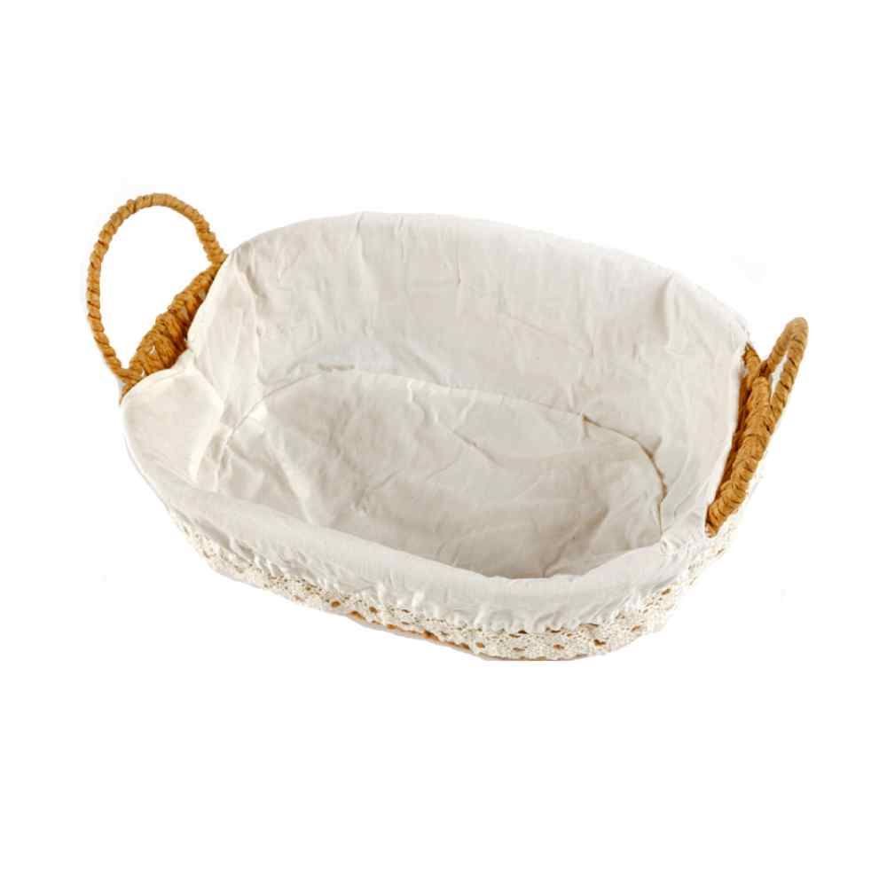 Cesta De Pão Oval Com Alça Havan Casa 30Cm -  Natural