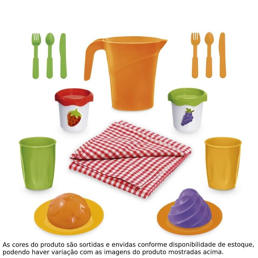 Cesta De Piquenique Com Acessórios Usual Plástico - 595