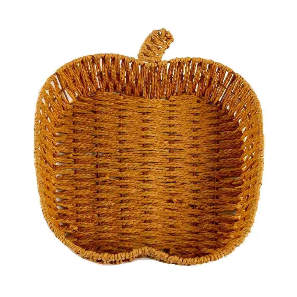 Cesta Decorativa De Maça Trama Havan Casa 29Cm - Natural
