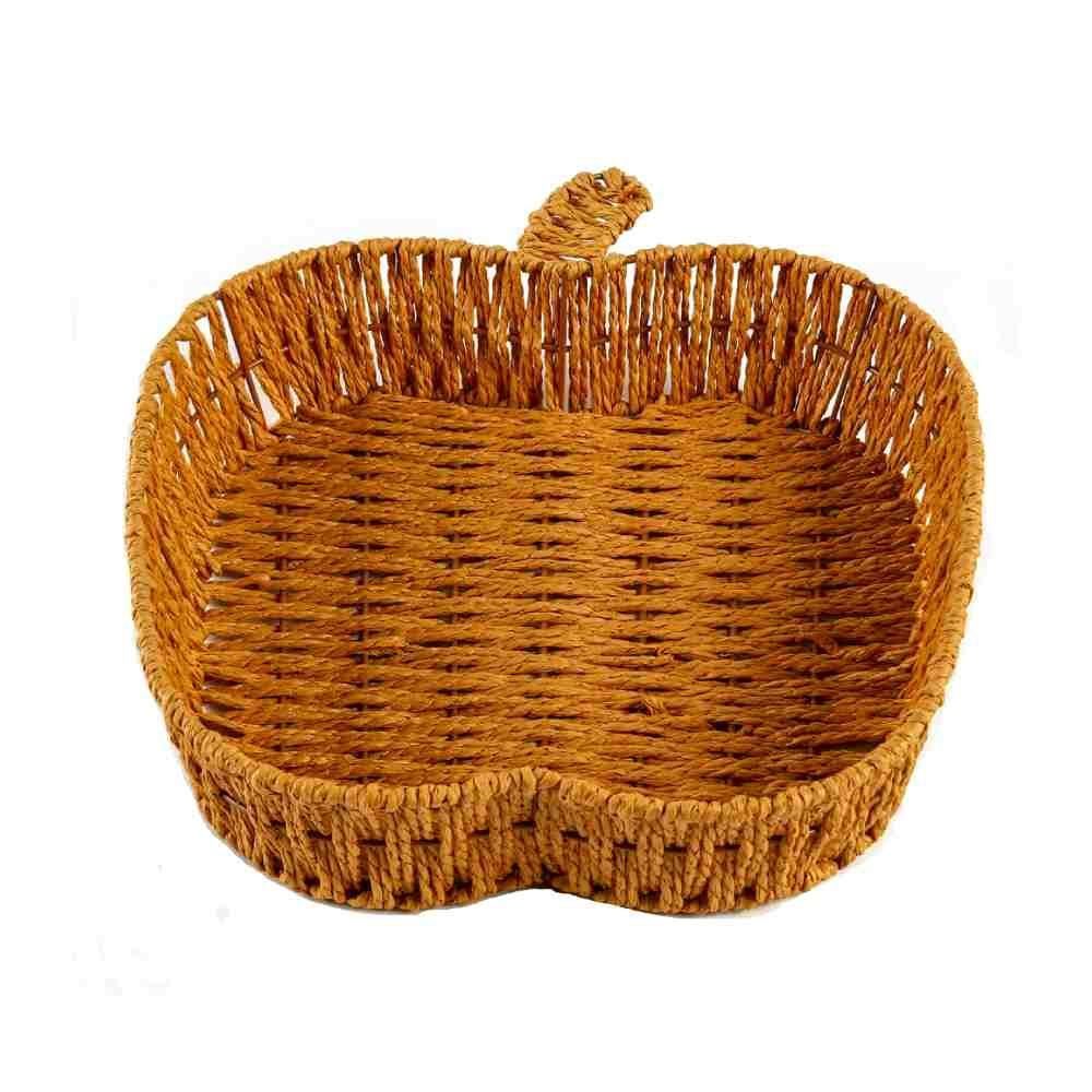 Cesta Decorativa De Maça Trama Havan Casa 29Cm - Natural