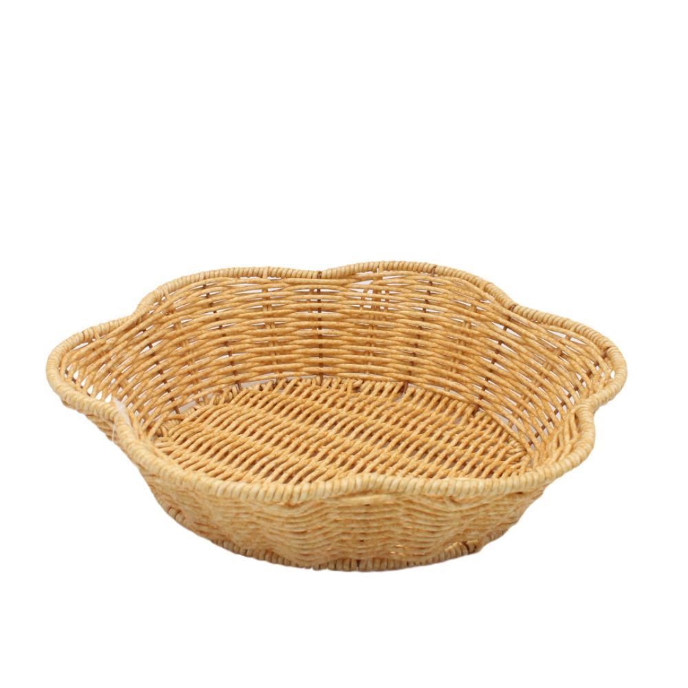 Cesta Decorativa Flor Trama Havan Casa 30Cm - Natural