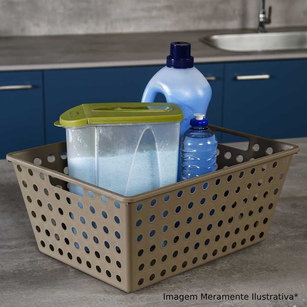 Cesto Organizador One Coza 13,5 Litros - Warm Gray