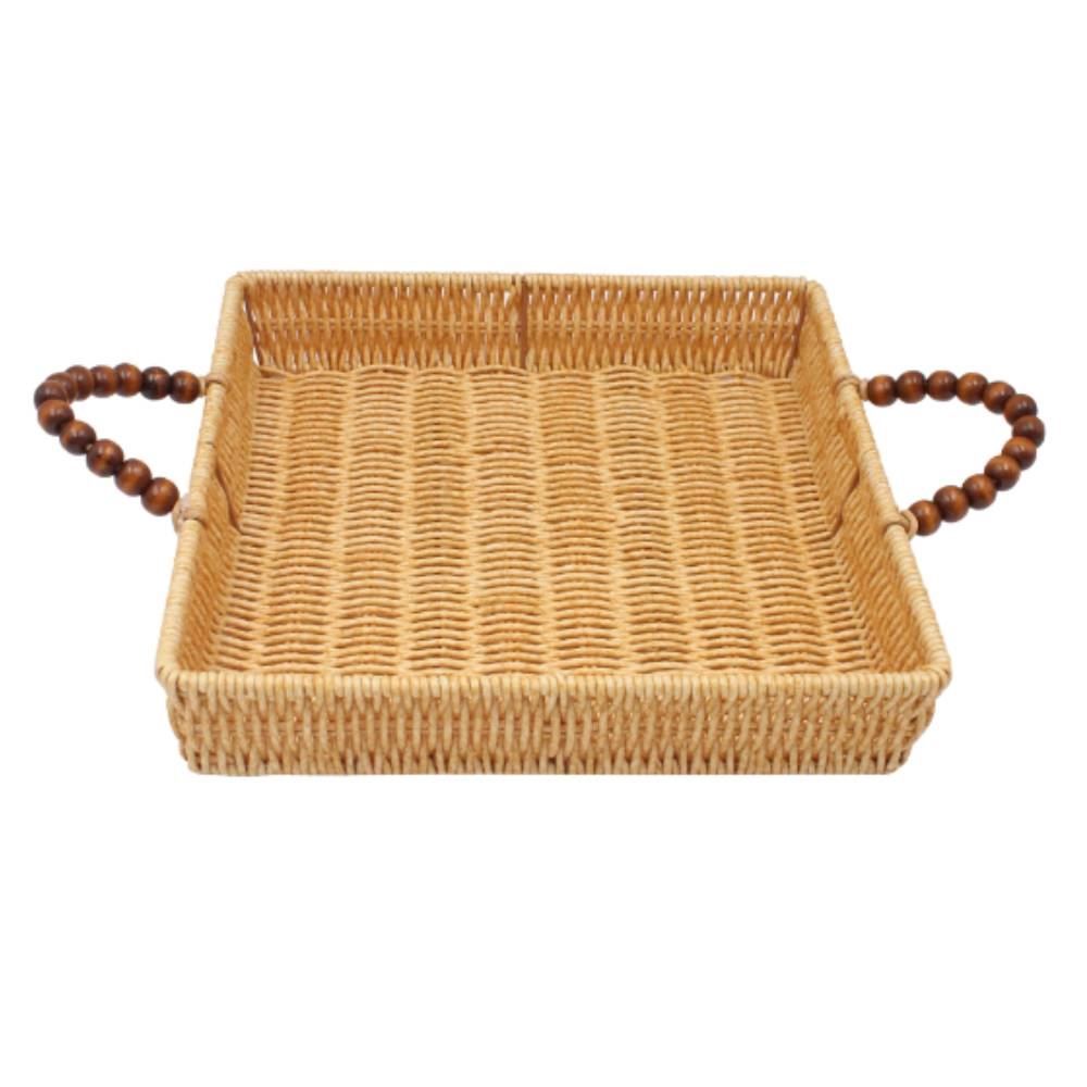 Cesta Quadrada Trama Com Alça Havan Casa - 28cm