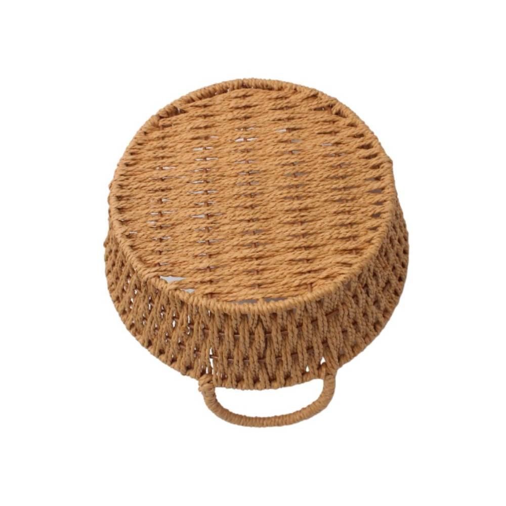 Cesta Redonda Com Alça Havan Casa 22Cm - Natural