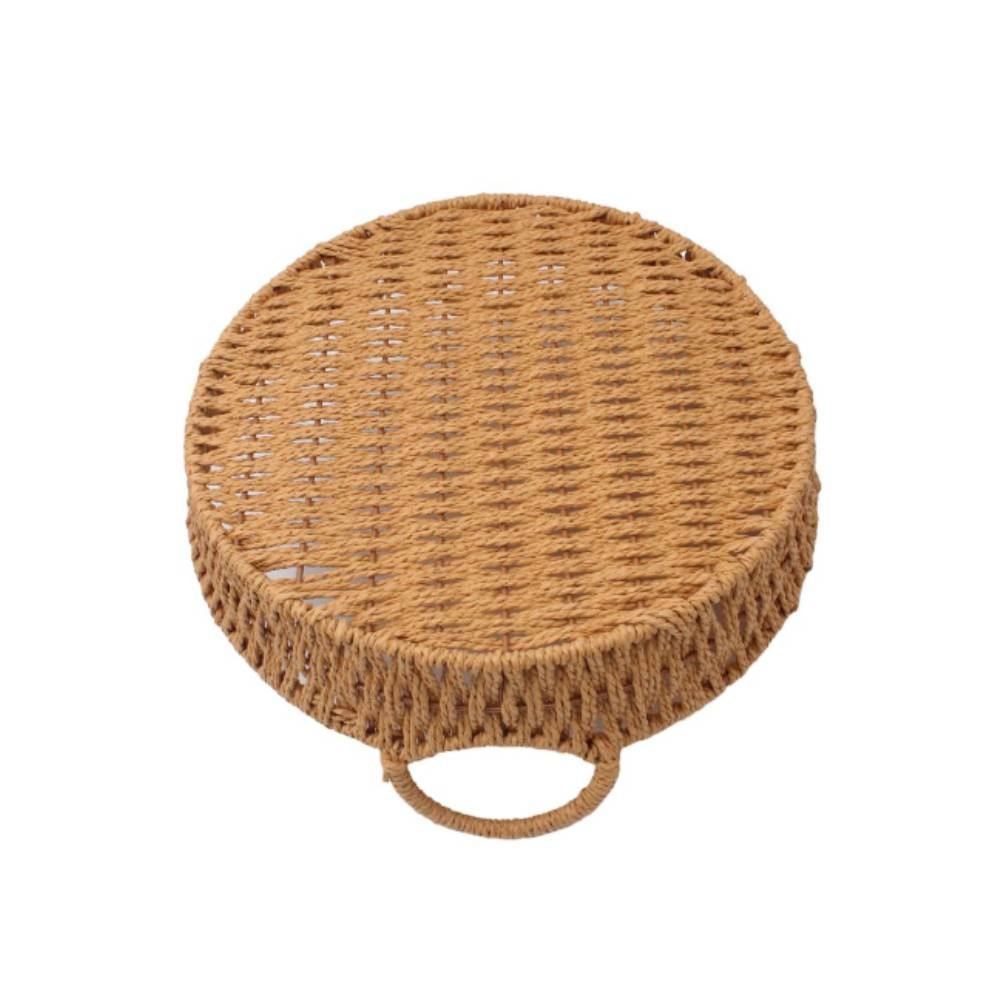 Cesta Redonda Com Alça Havan Casa 25Cm - Natural