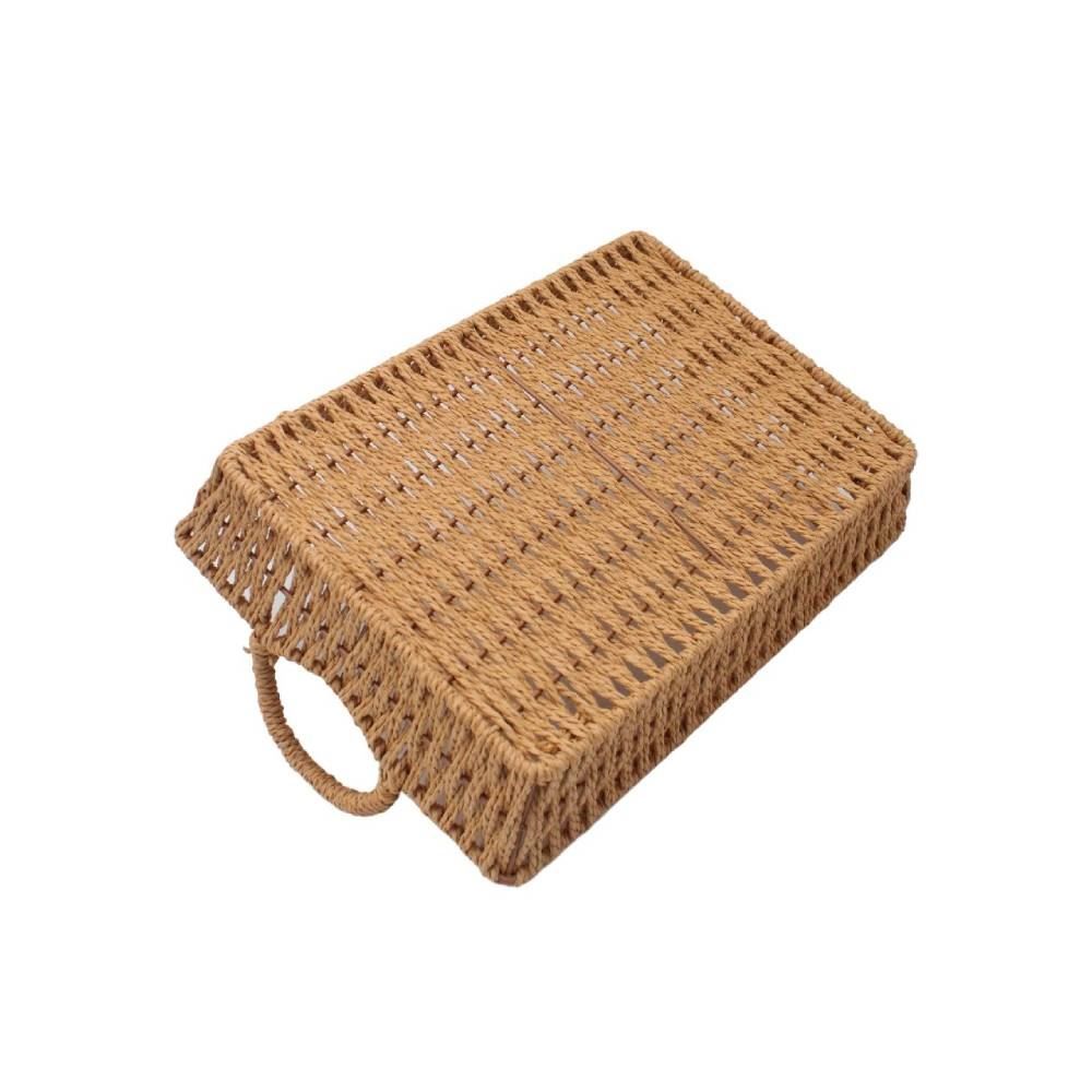 Cesta Retangular Com Alça Havan Casa 31X22cm - Natural