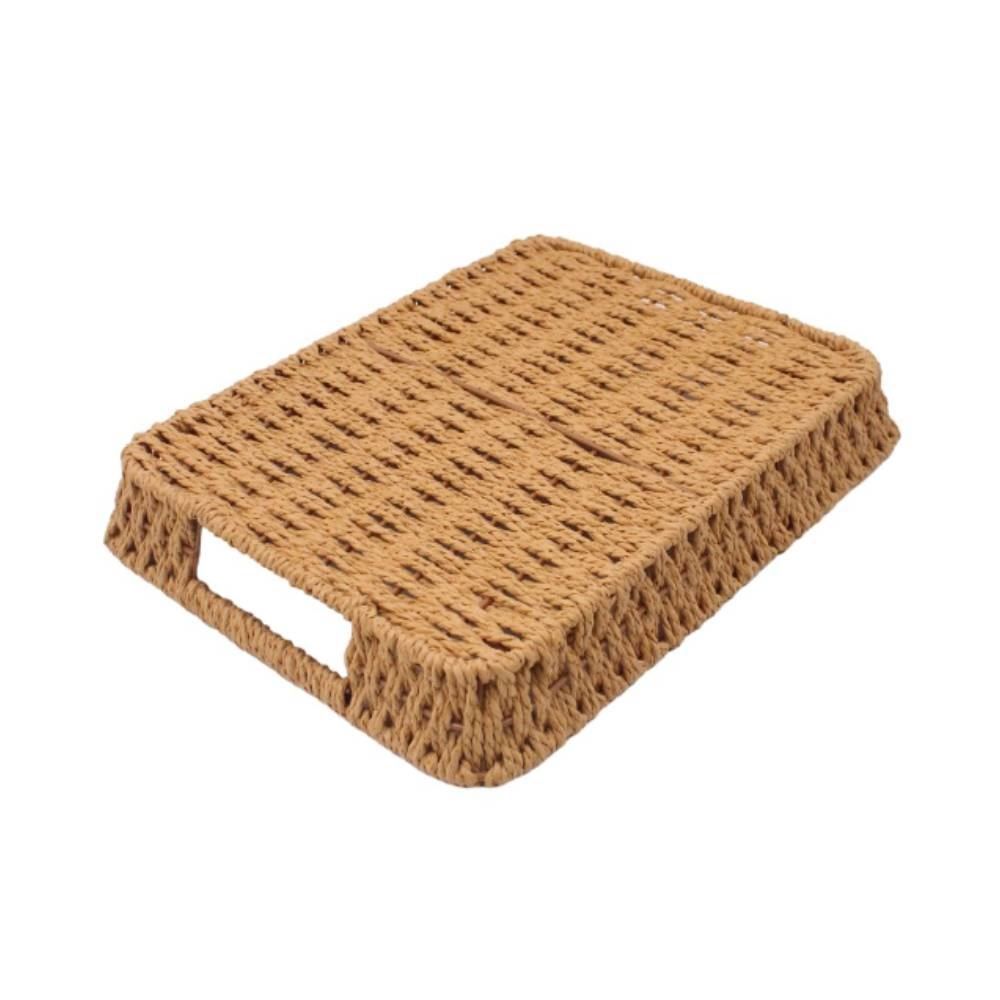 Cesta Retangular Com Alça Havan Casa 33Cm - Natural