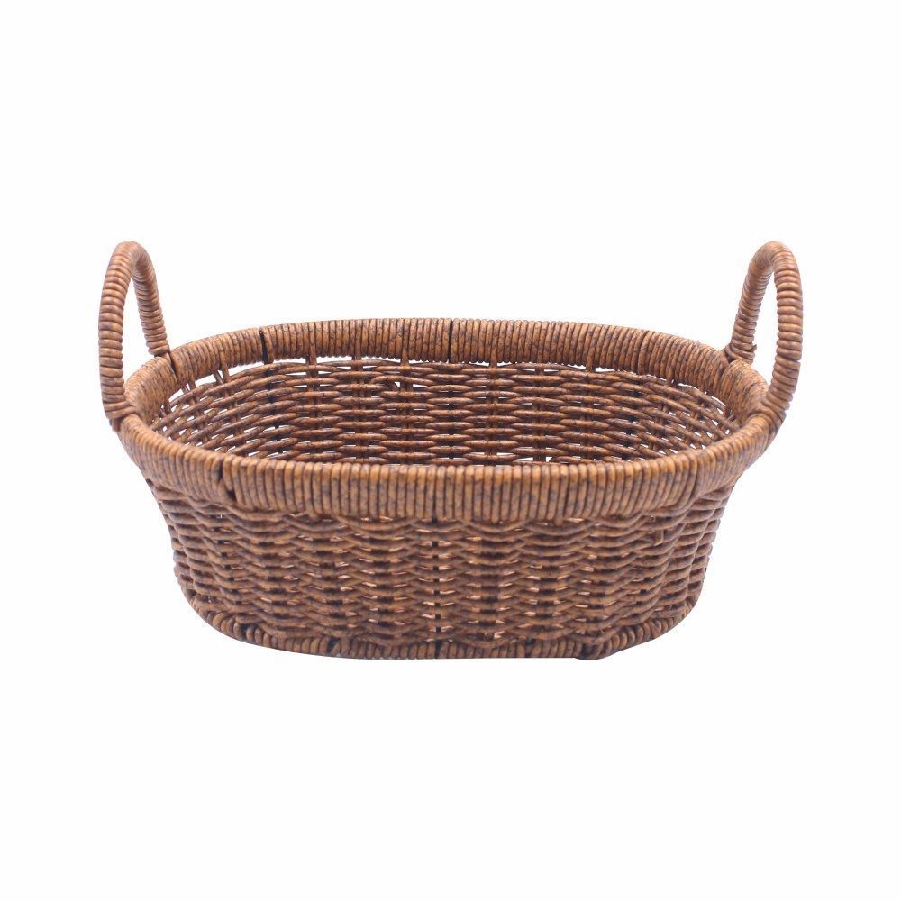 Cesto Oval Com Alça Havan Casa 28,5 Cm - Natural