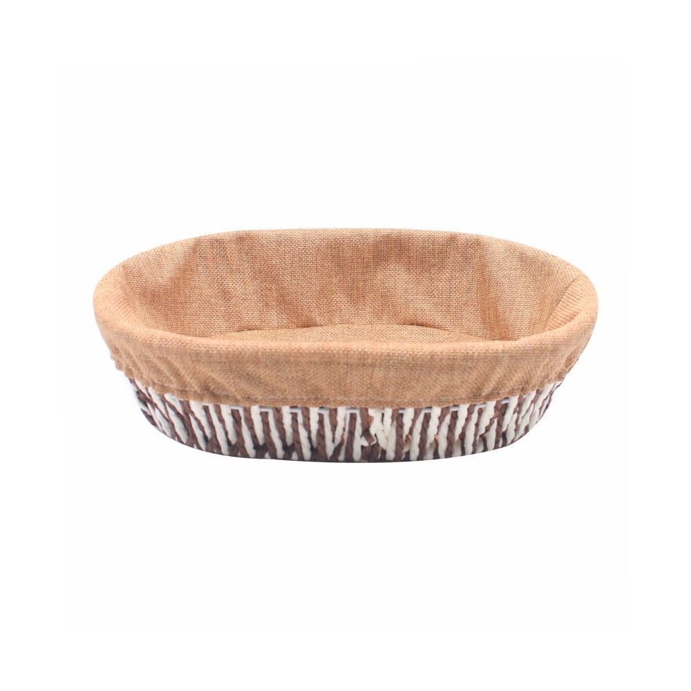 Cesto Oval Com Forro Havan Casa 26 Cm - Natural