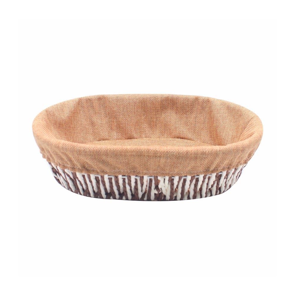 Cesto Oval Com Forro Havan Casa 30 Cm - Natural
