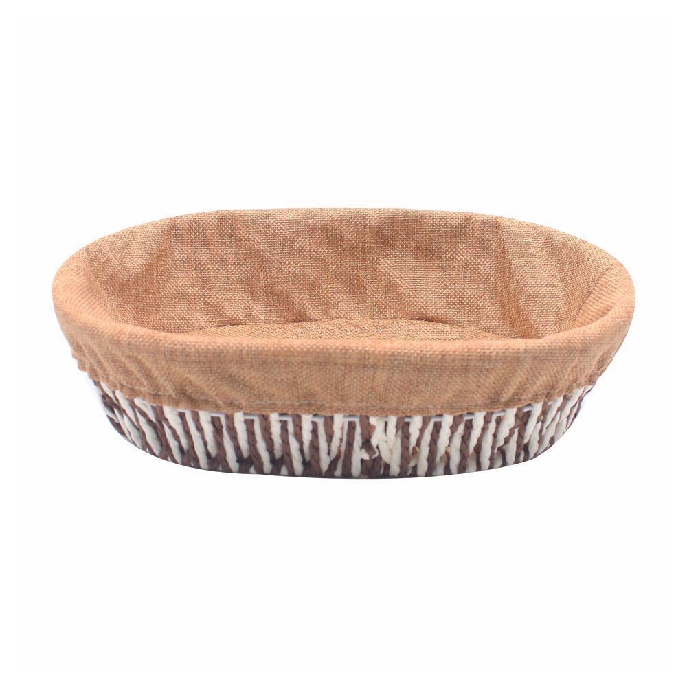 Cesto Oval Com Forro Havan Casa 33 Cm - Natural