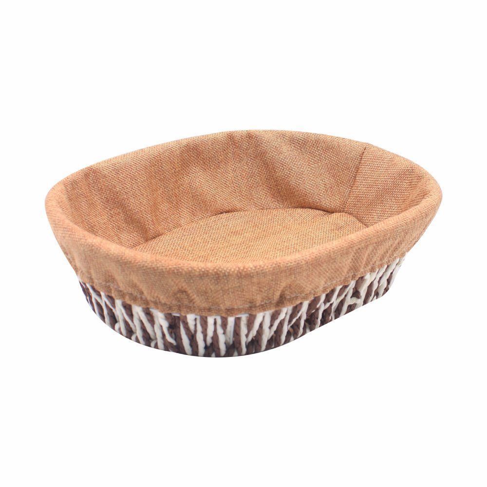 Cesto Oval Com Forro Havan Casa 33 Cm - Natural