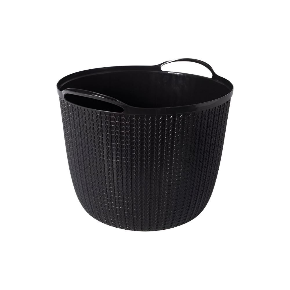 Cesto Redondo Plasútil Trama 25,5 Litros - Preto