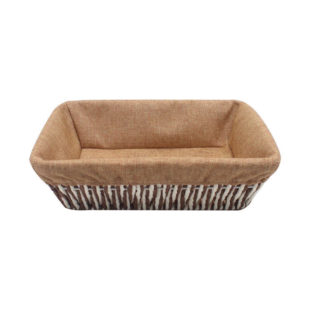 Cesto Retangular Com Forro Havan Casa 28 Cm - Natural