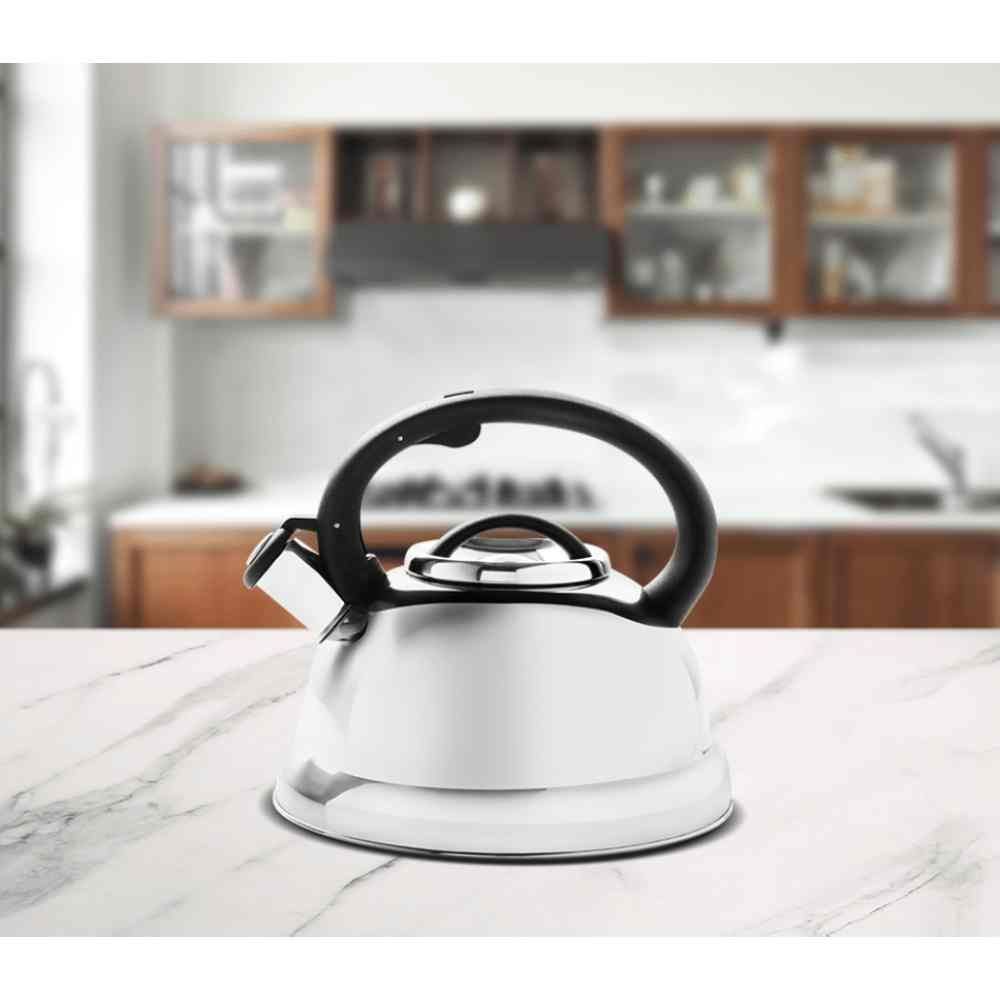 Chaleira Com Apito Roma Da Havan Casa 2,7 Litros - Aço Inox