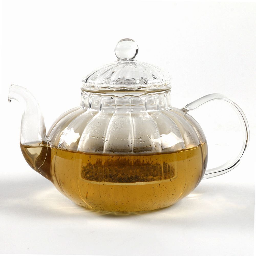 Chaleira Com Infusor Vidro Borossilicato Hauskraft 600Ml - Transparente