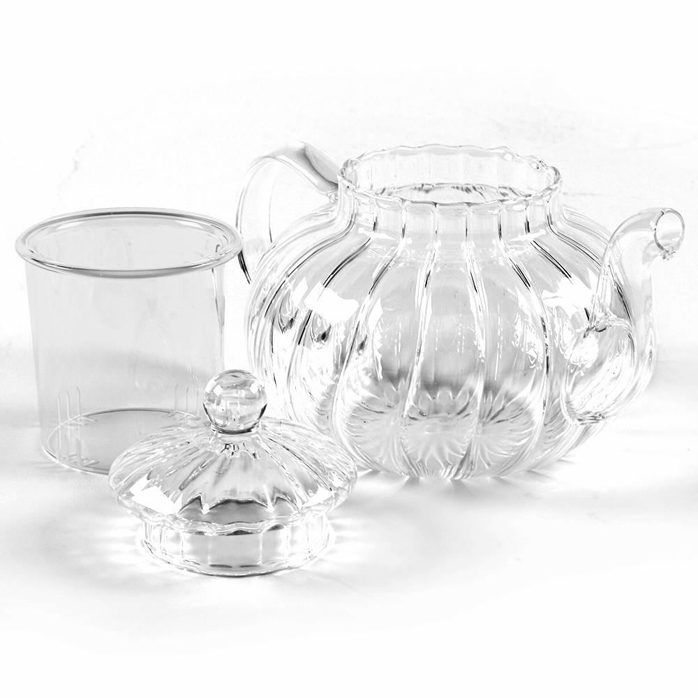 Chaleira Com Infusor Vidro Borossilicato Hauskraft 600Ml - Transparente