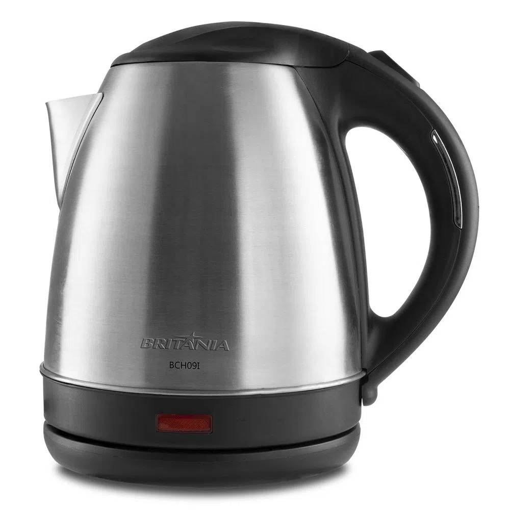Chaleira Elétrica Britânia 1,2L Base 360 Inox BCH09I