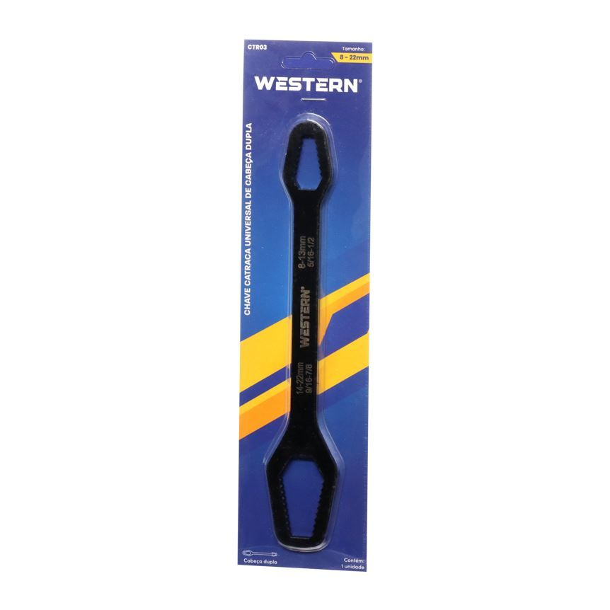 Chave De Boca Universal De 8 A 22Mm Cabeça Dupla