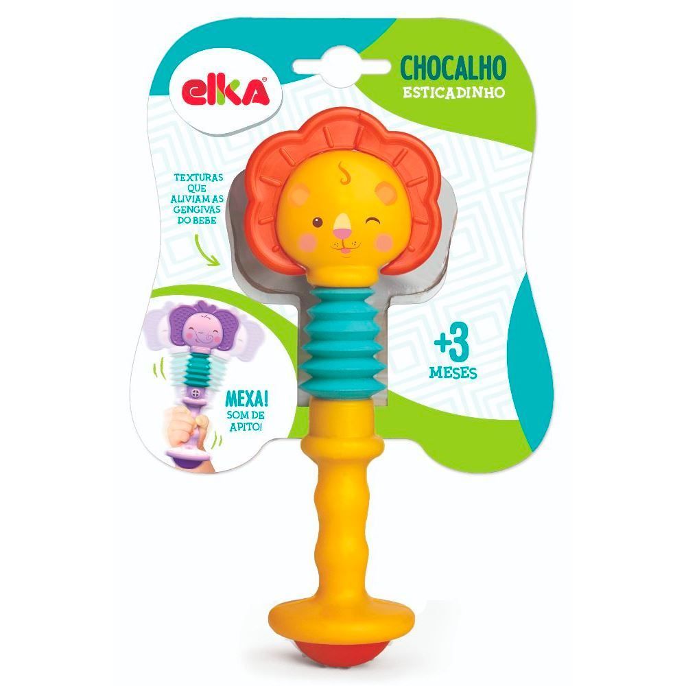 Chocalho Esticadinho Elka - Leão