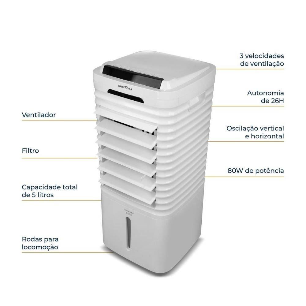 Climatizador Britânia 4 em 1 Autonomia de 26 horas BCL05A