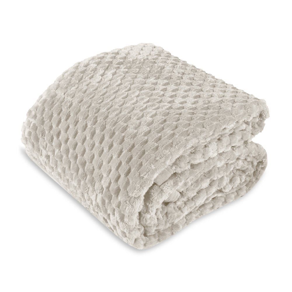 Cobertor Casal 100% Poliéster Imperial Havan Casa - Cru