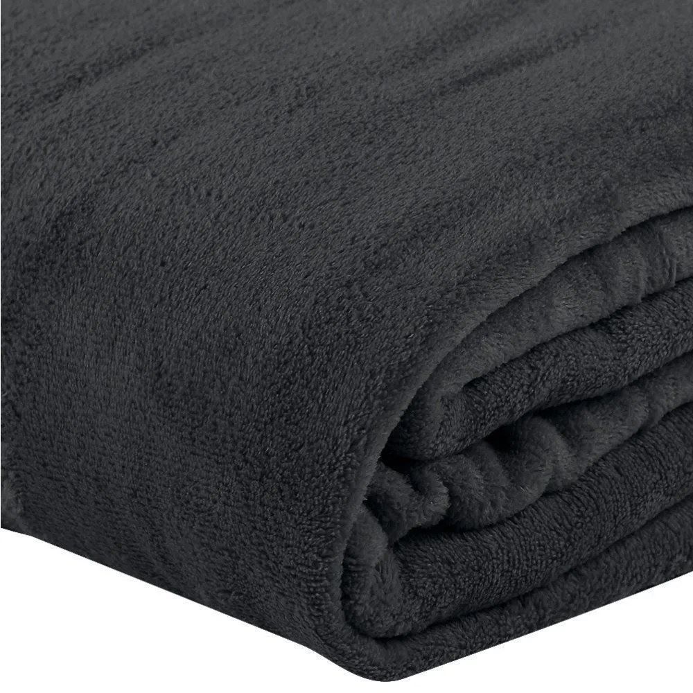 Cobertor Casal Microfibra Paris Havan Casa 1 Pç - Carbono