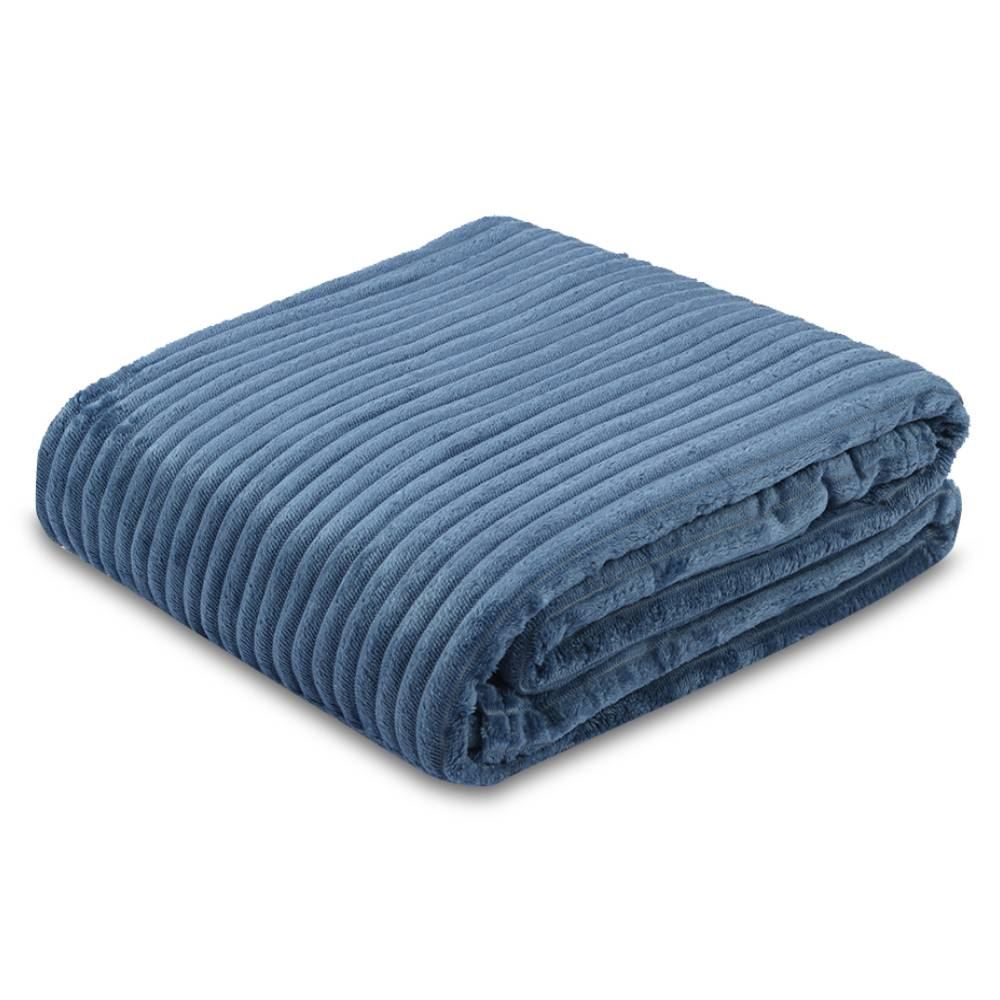 Cobertor Casal Montreal 100% Poliéster Havan Casa - Azul Jeans