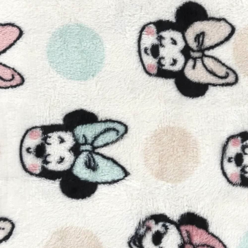 Cobertor Infantil Bebê 100% Poliéster Disney - Rosa Claro