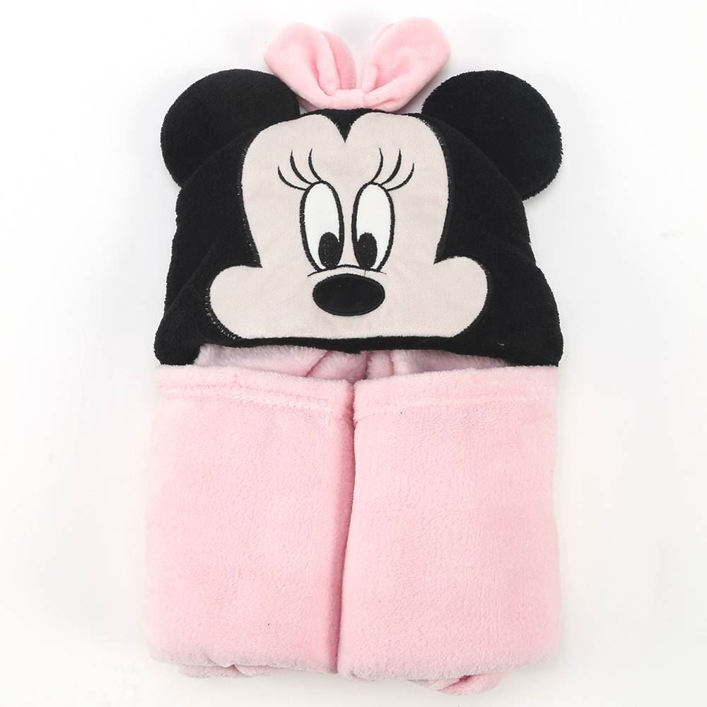 Cobertor Infantil Com Capuz 100% Poliéster Disney - Minnie