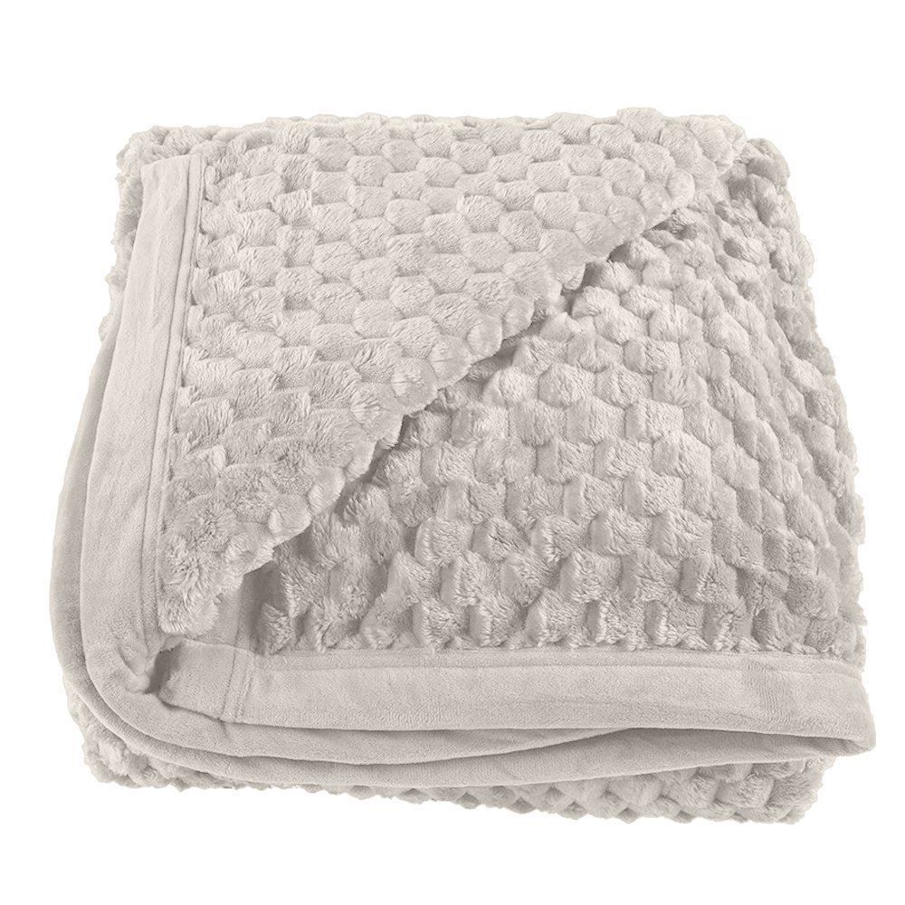 Cobertor King 100% Poliéster Imperial Havan Casa - Cru