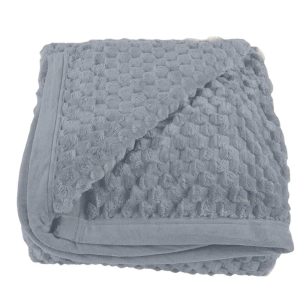 Cobertor King 100% Poliéster Imperial Havan Casa - Cinza Amianto