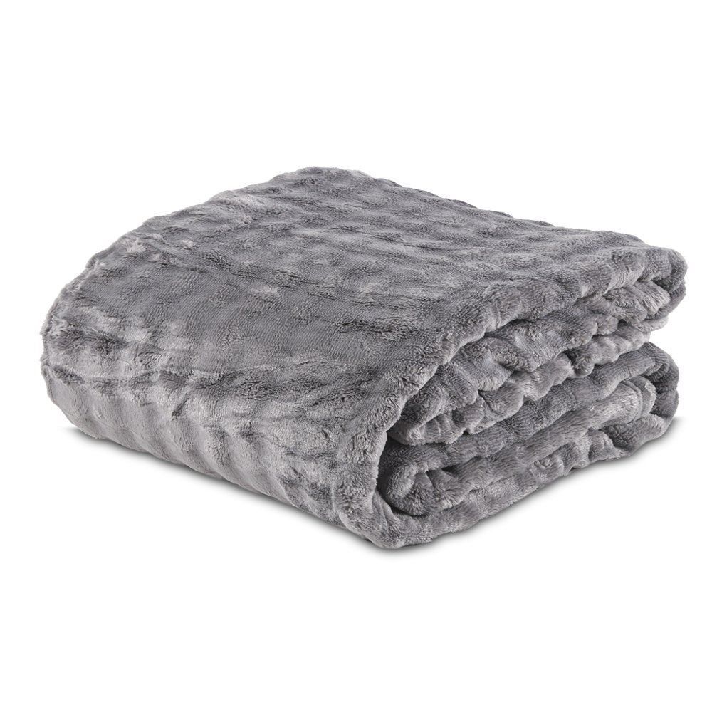 Cobertor King 100% Poliéster Requinte Havan Casa - Cinza