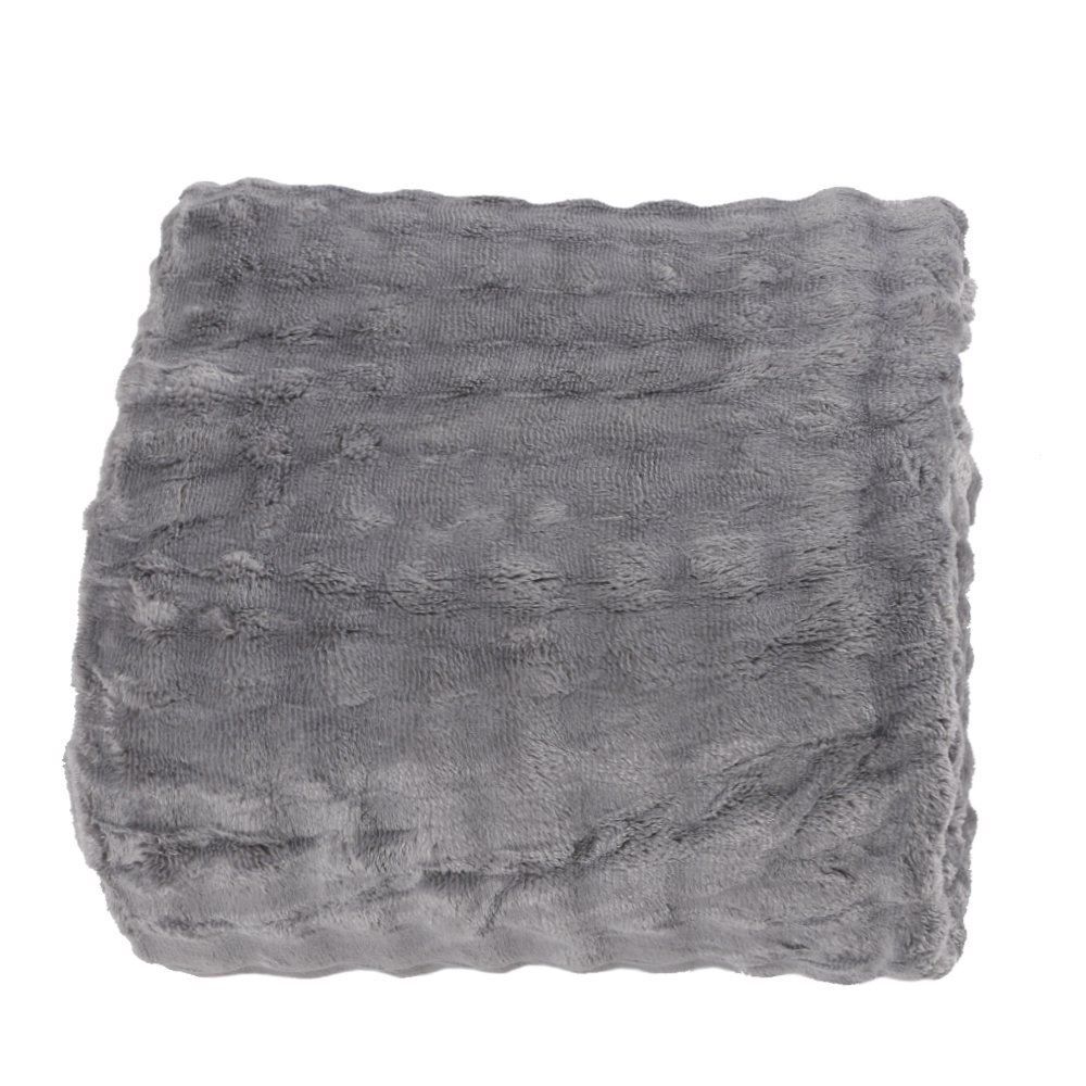 Cobertor King 100% Poliéster Requinte Havan Casa - Cinza