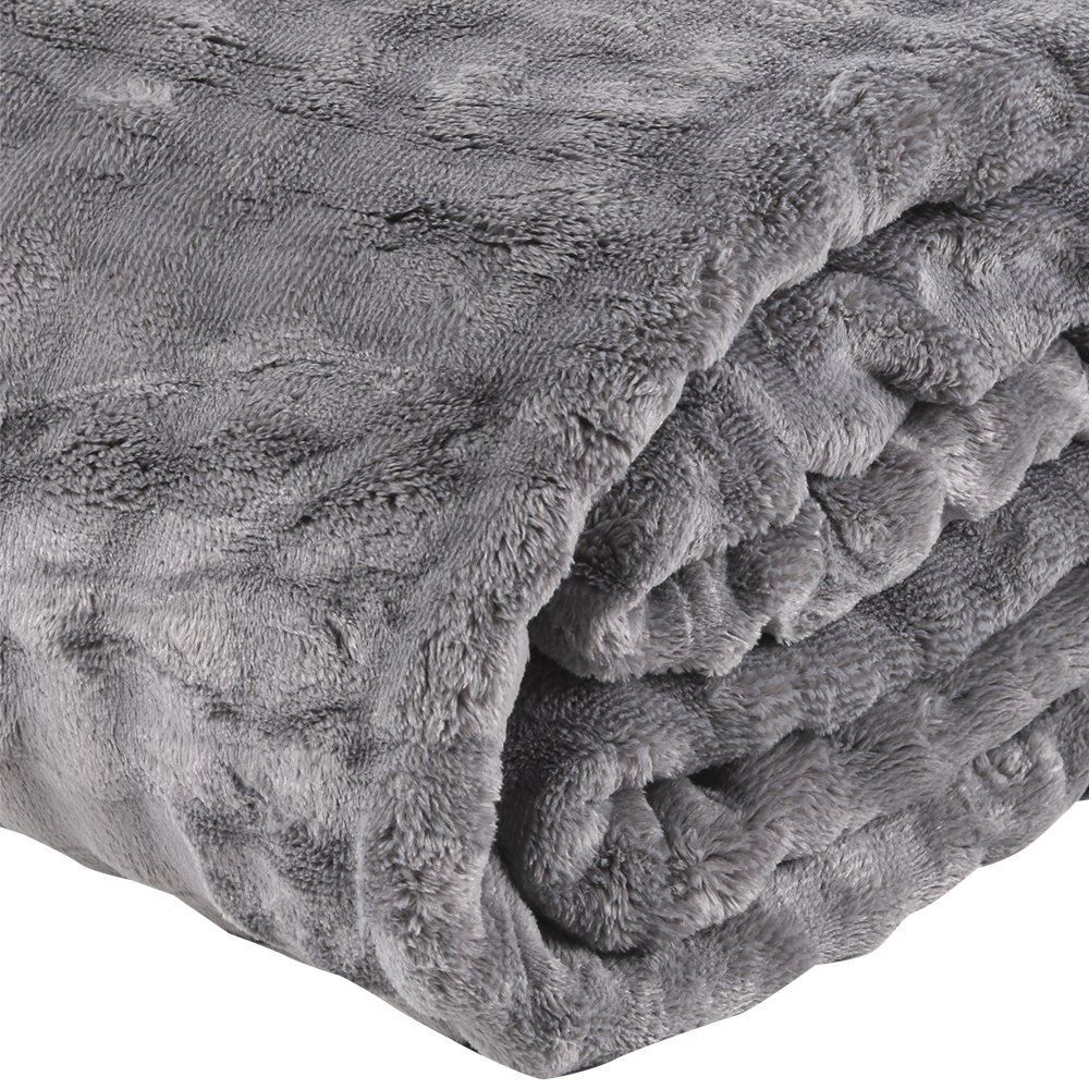 Cobertor King 100% Poliéster Requinte Havan Casa - Cinza