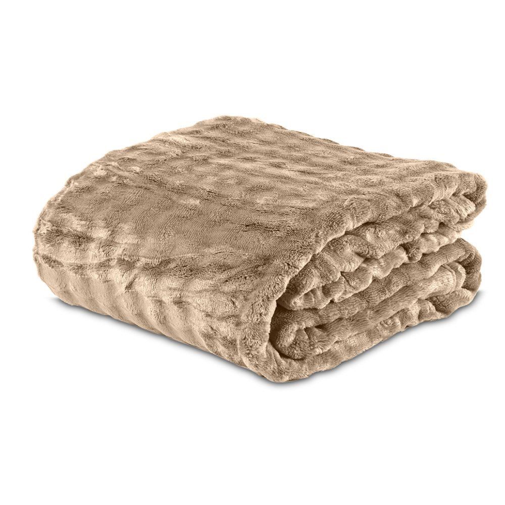 Cobertor King 100% Poliéster Requinte Havan Casa - Marrom