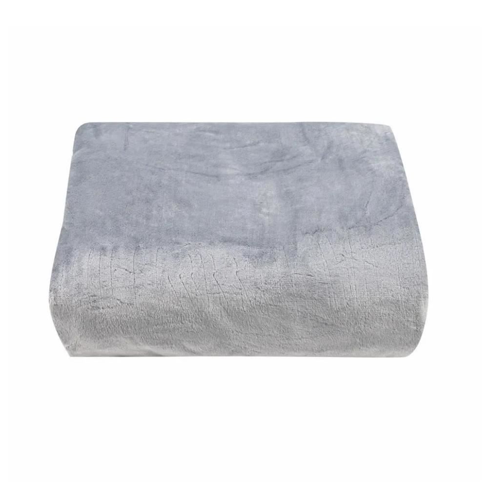 Cobertor King Microfibra Velour Neo Clássico Camesa - Cinza Claro