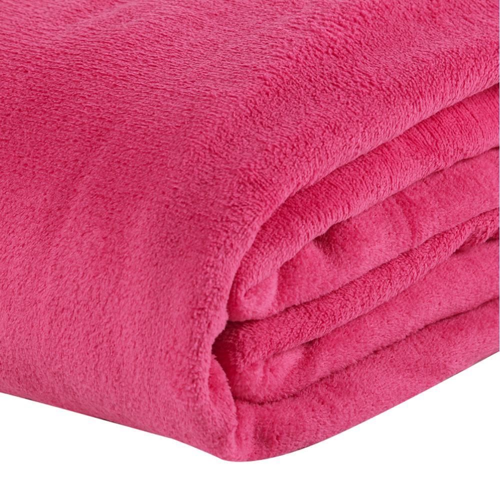 Cobertor Casal Microfibra Liso Paris Havan Casa 1 Pç - Rosa Flash
