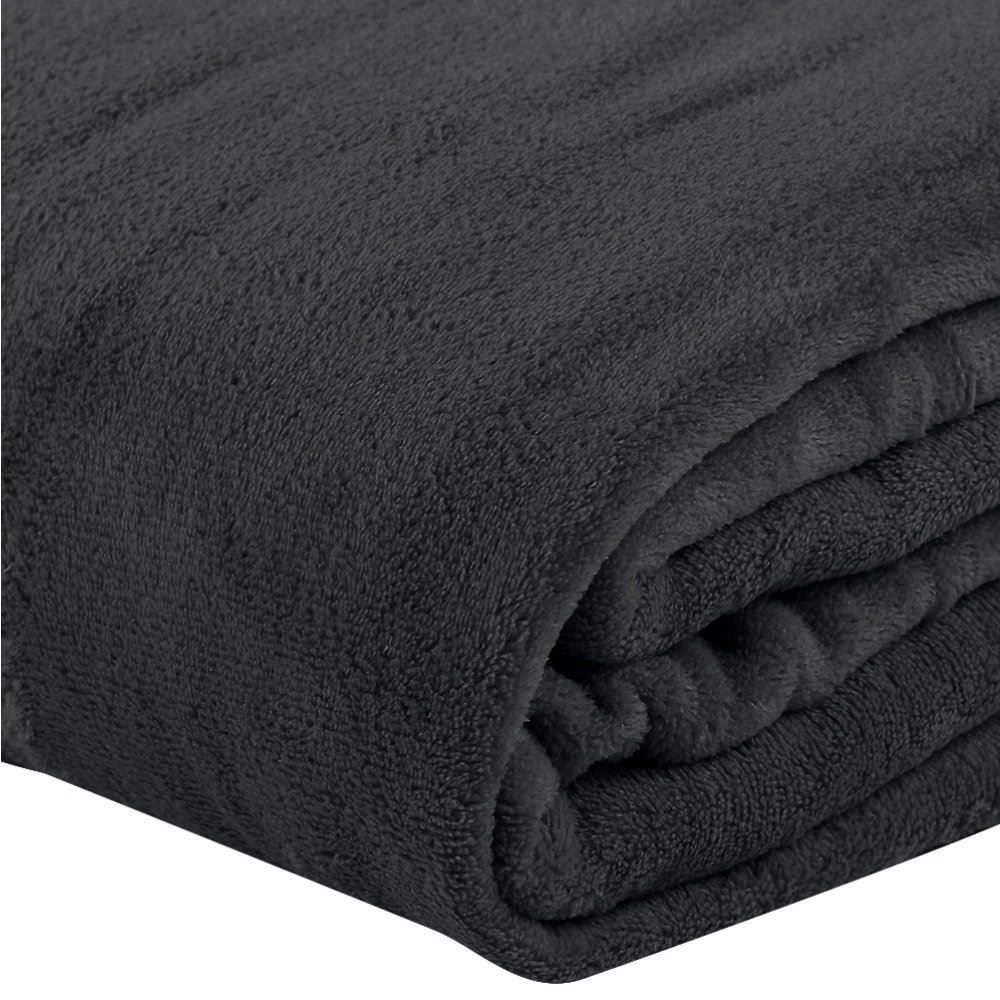 Cobertor Casal Microfibra Liso Paris Havan Casa 1 Pç - Carbono