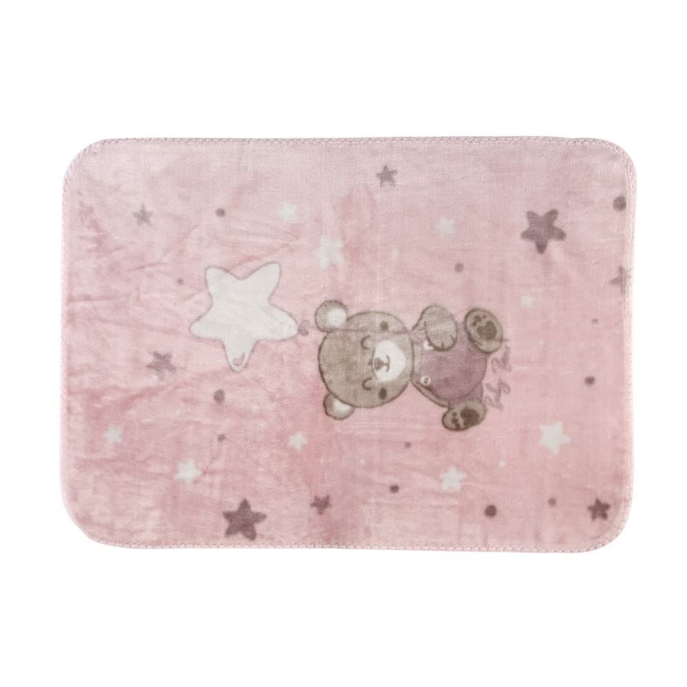 Cobertor Para Bebê 100% Poliéster Rachel Havan Baby - Teddy Rosa