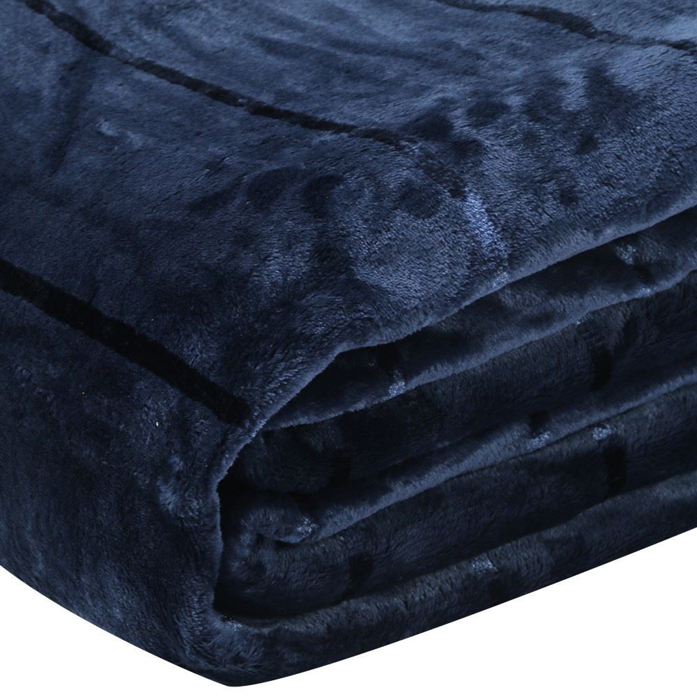 Cobertor Queen 100% Poliéster Elegance Havan Casa - Azul