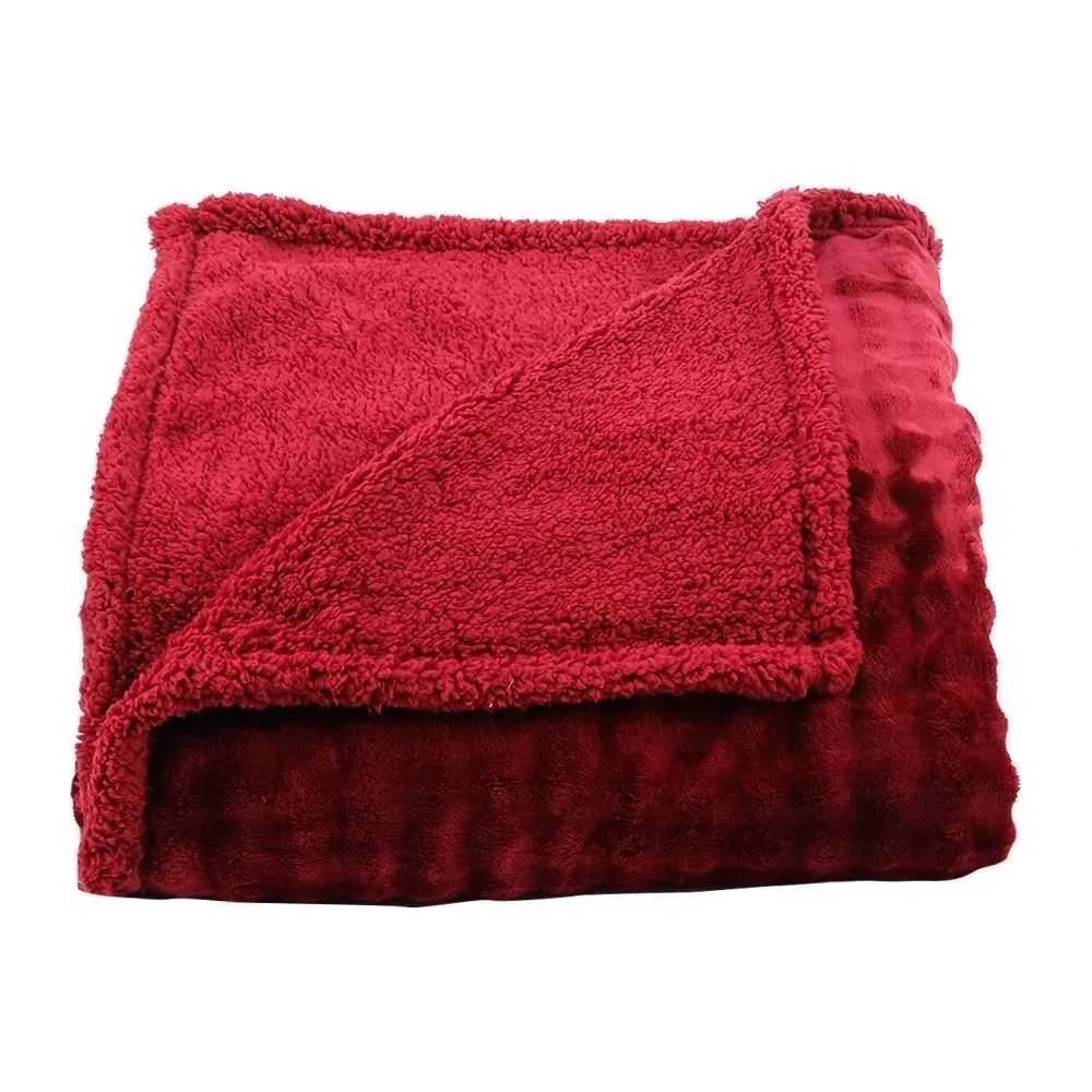 Cobertor Queen Requinte Color Sherpa Havan Casa - Bloodstone