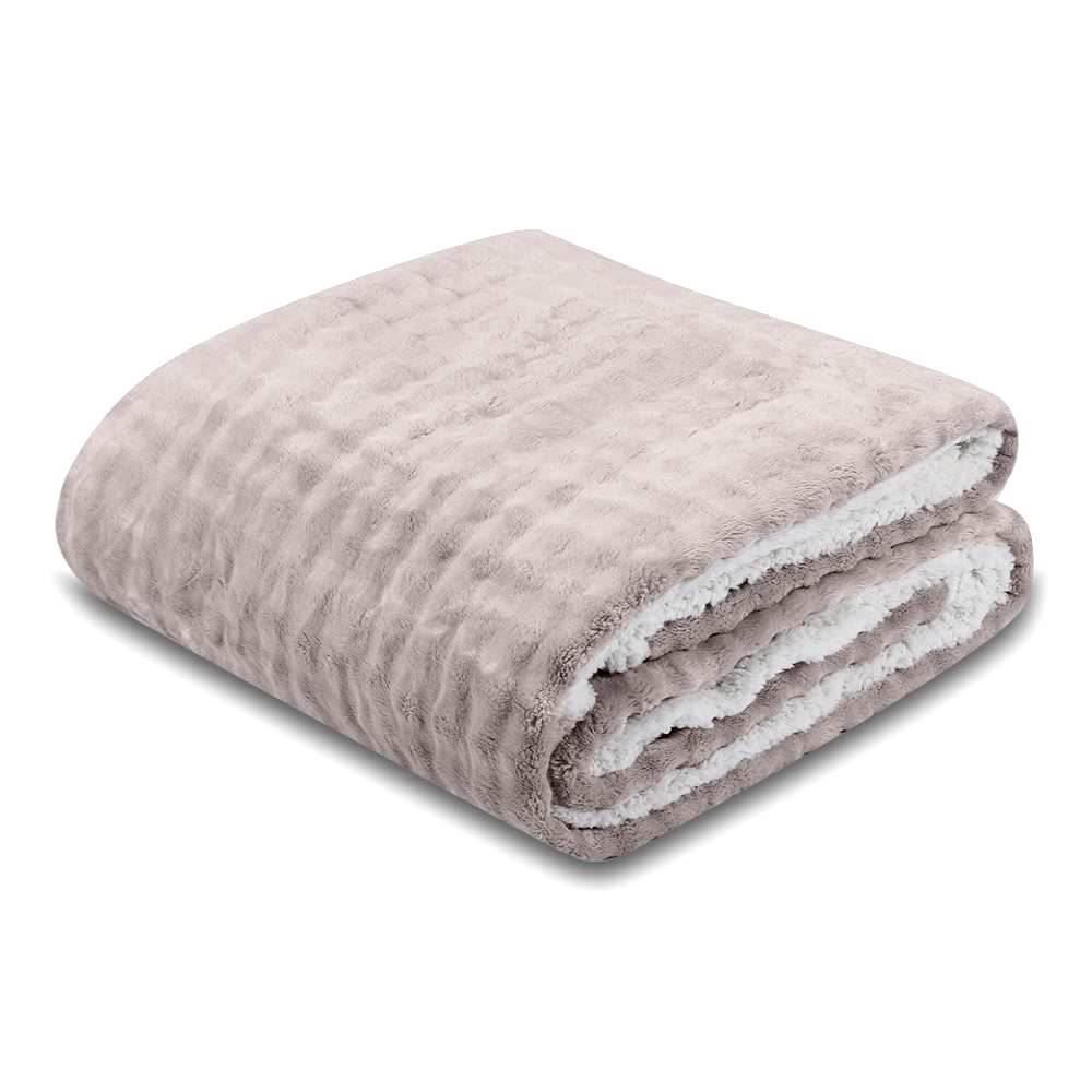 Cobertor Queen Requinte Sherpa Havan Casa - Bege