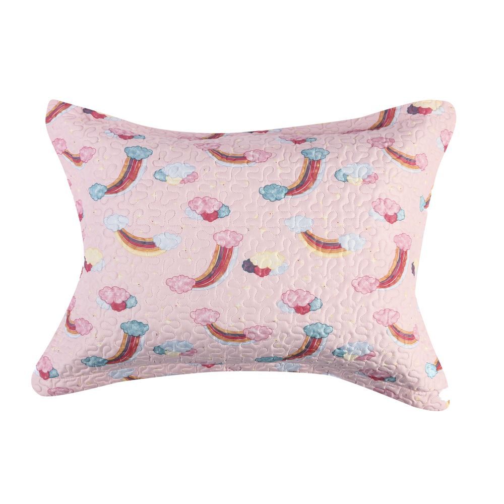 Kit Colcha Solteiro Dupla Face Matelado Havan Kids 2 Pçs - Unicórnio Rosa