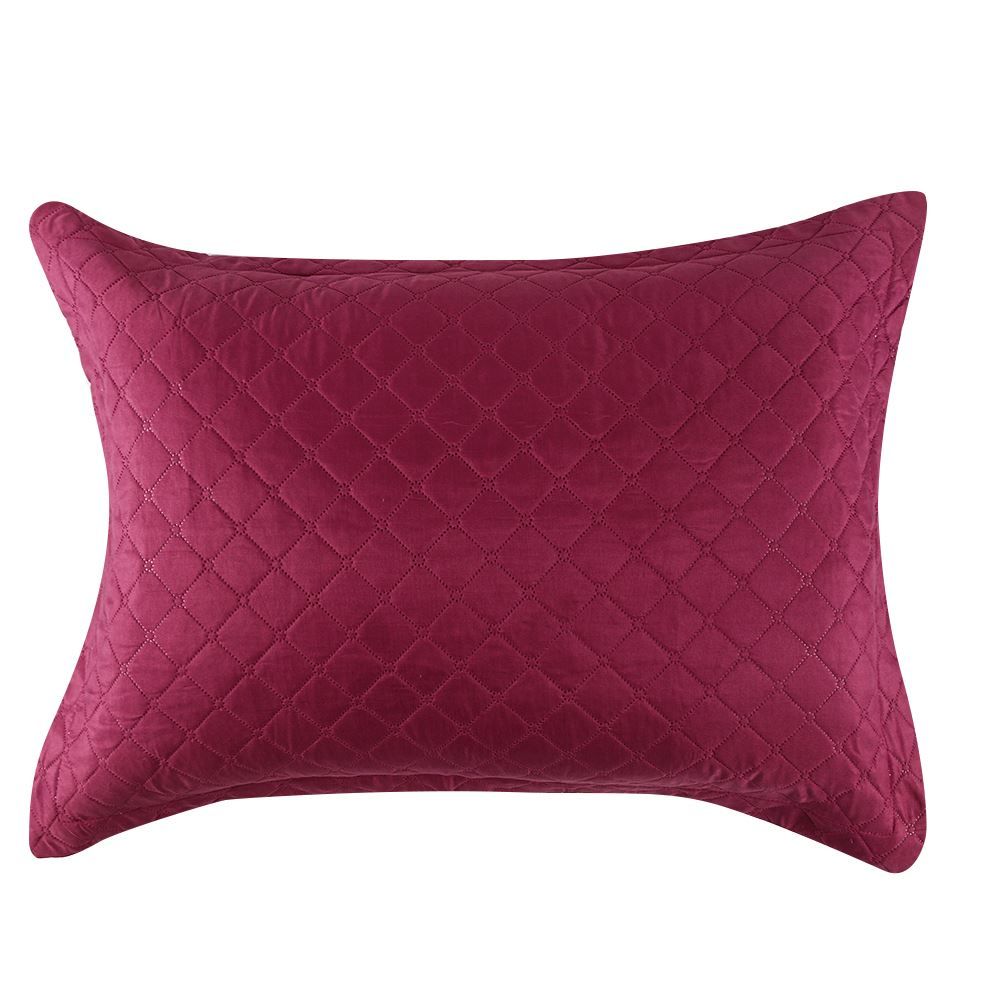 Kit Colcha Queen 100% Poliéster Lisa Versalhes Havan Casa 3 Pçs - Rosa Malva